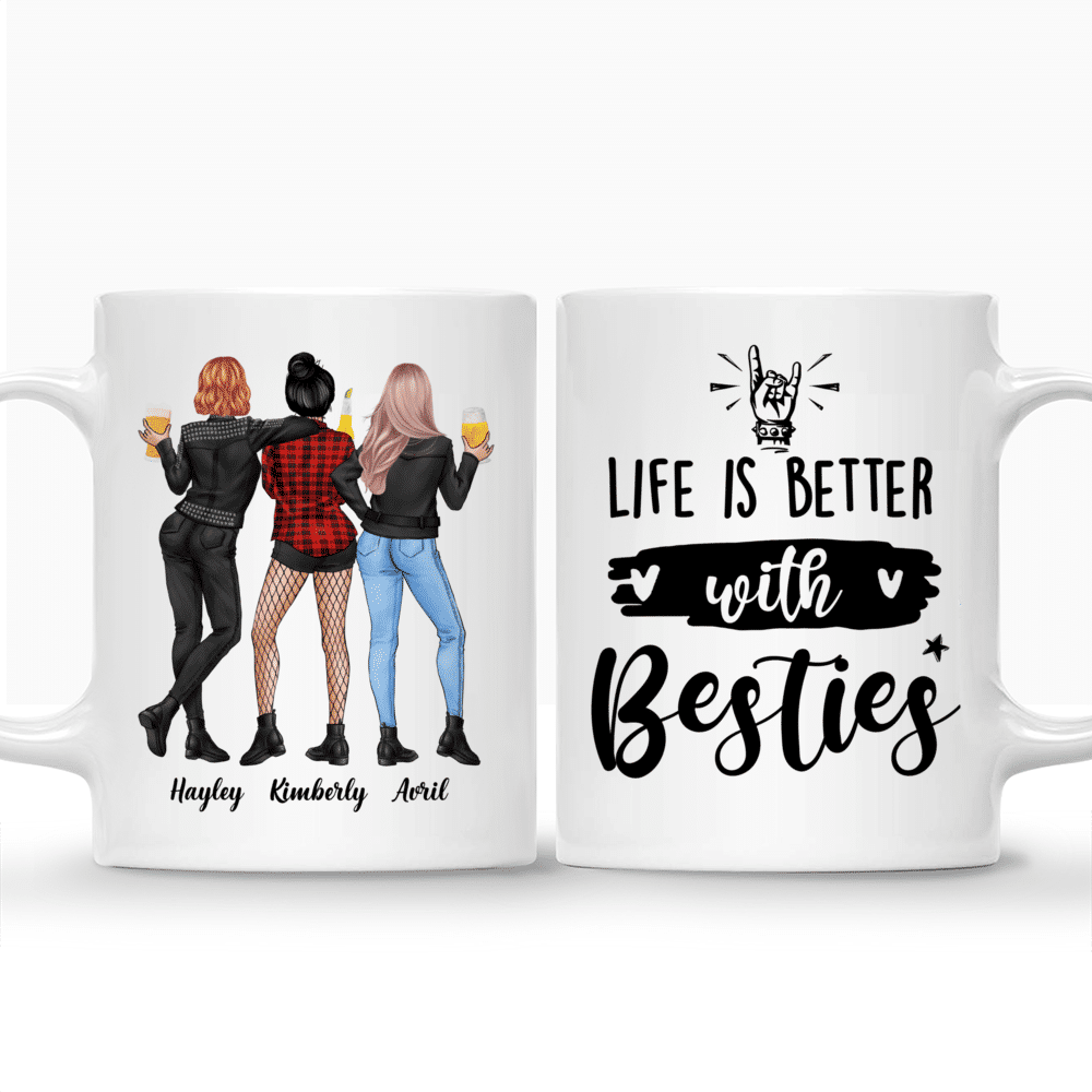 Personalized Mug - Rock Chicks - Life Is Better With Besties - Up to 4 Ladies (2)_3