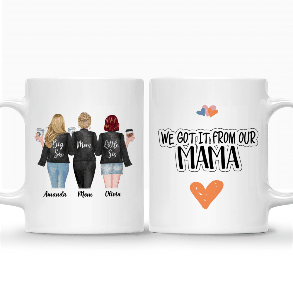 Personalized Mug - Funny Mommy - We Got It From Our Mama - Up to 4 Daughters (2)_3
