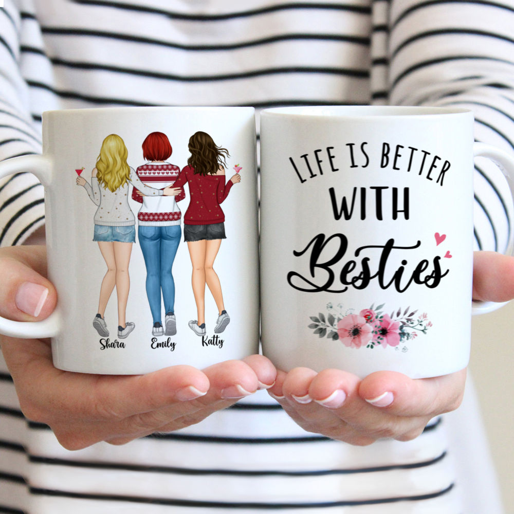 Personalized Mug - Up to 5 Women - Life is better with Besties (3265)