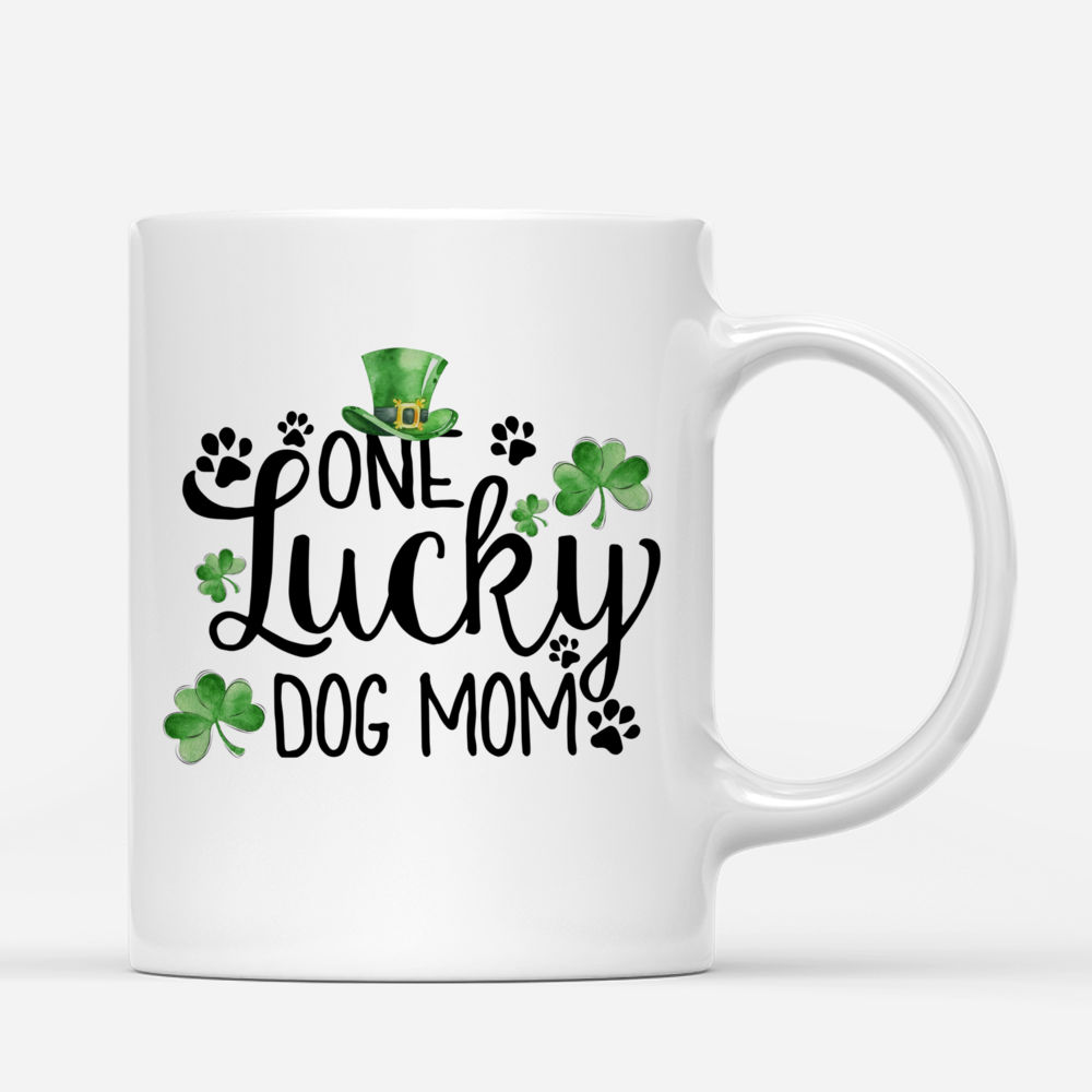 Personalized Mug - Girl and Dogs - One Lucky Dog Mom_2