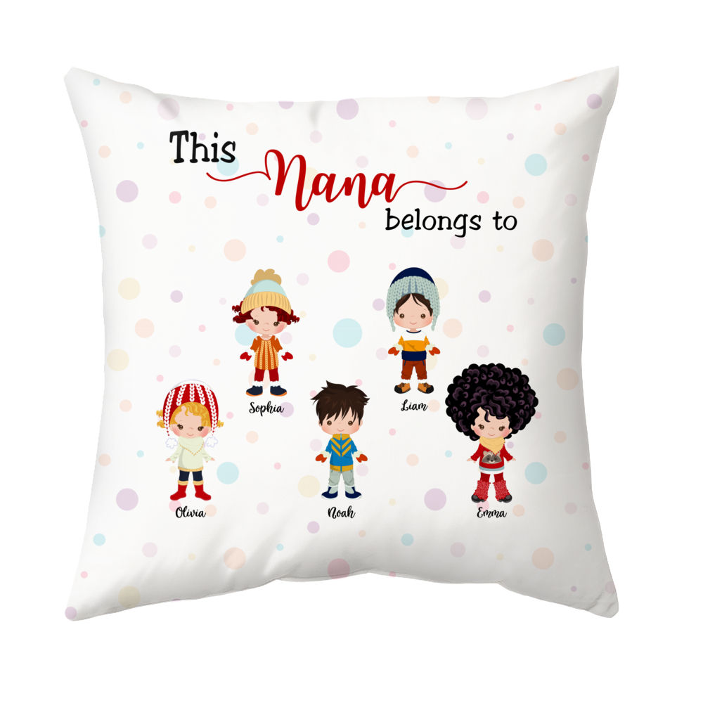 Personalized Family Pillow - This NANA Belongs To... (Version 2)