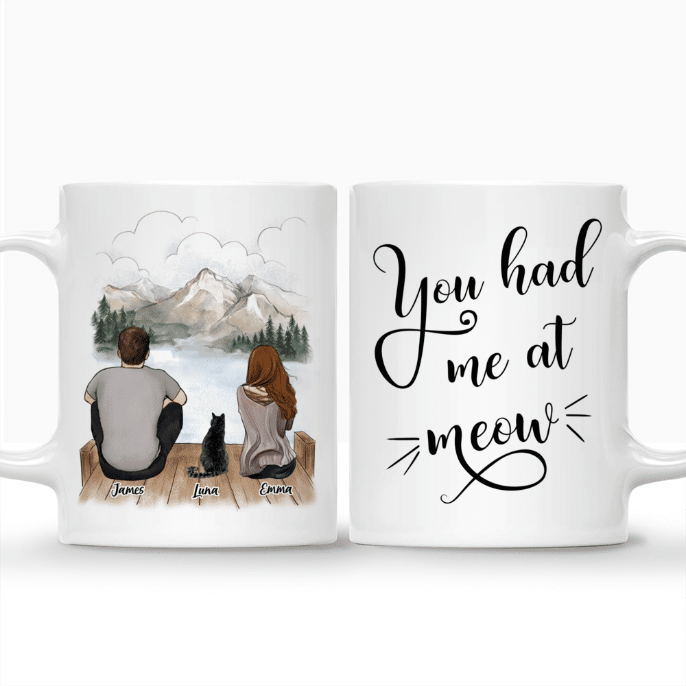 You had me at Meow - Couple Mug, Couple Gifts, His and Hers Gifts