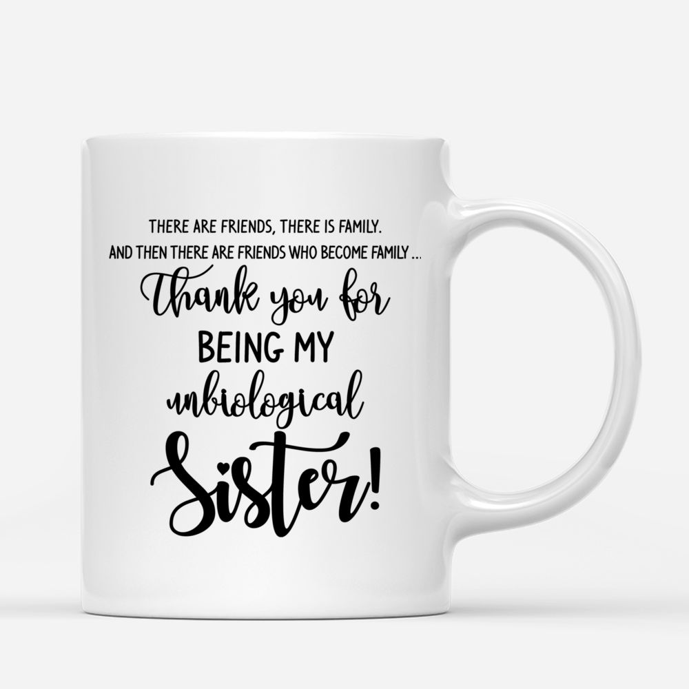 Thank you for being unbiological sister Personalized Best Friends Mug_2