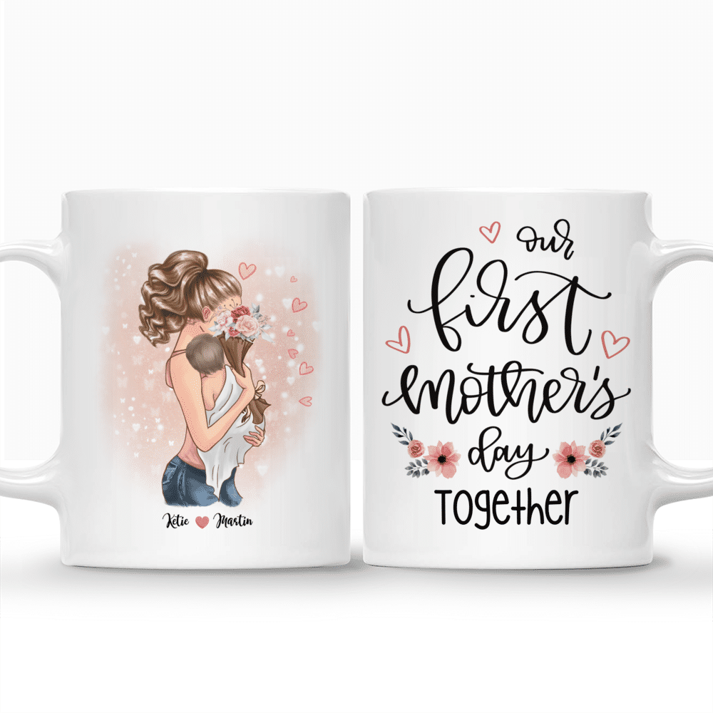 Personalized Mug - Family - Our first mother's day together._3