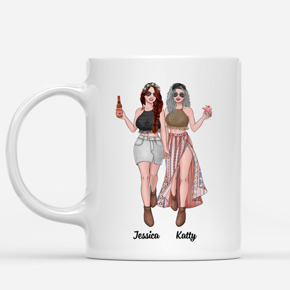 Personalized Mug - Best friends - UP TO 5 girls - Meeting you is me hitting e bff jackpot - MK2_1