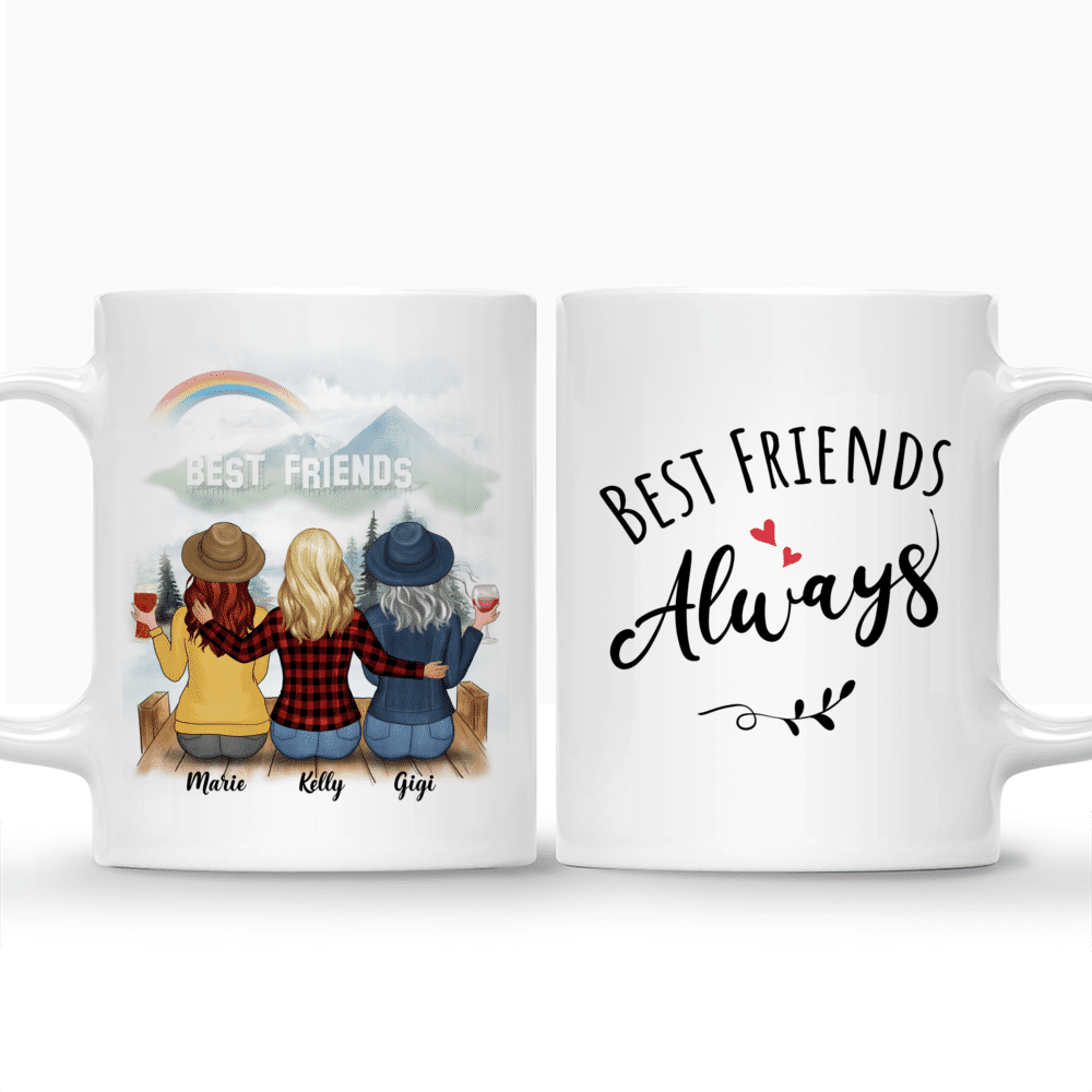 Personalized Mug - Up to 5 Women - Best Friends Always (H)_3