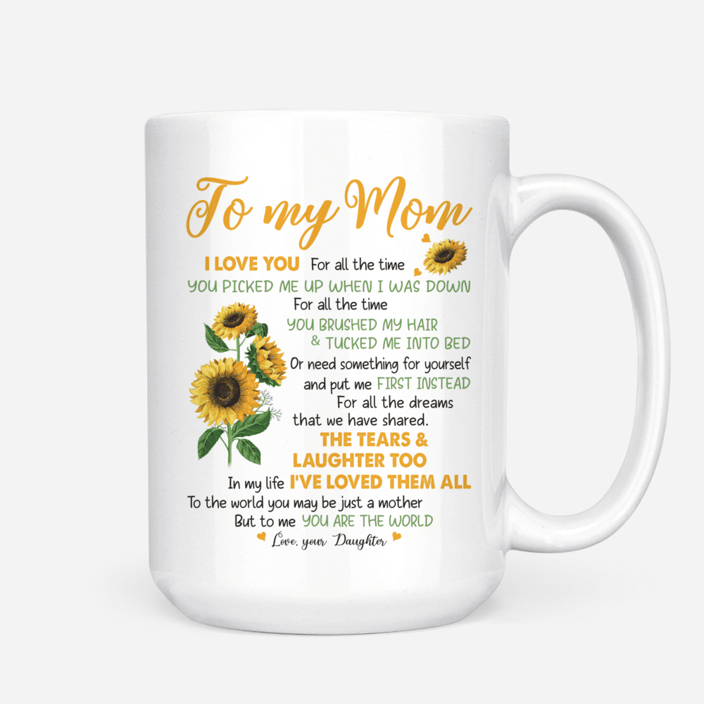 YouNique Designs Sunflower Mom Mug, 11 Ounces, Unique Mothers Day Coffee  Mug from Daughter and Son, …See more YouNique Designs Sunflower Mom Mug, 11