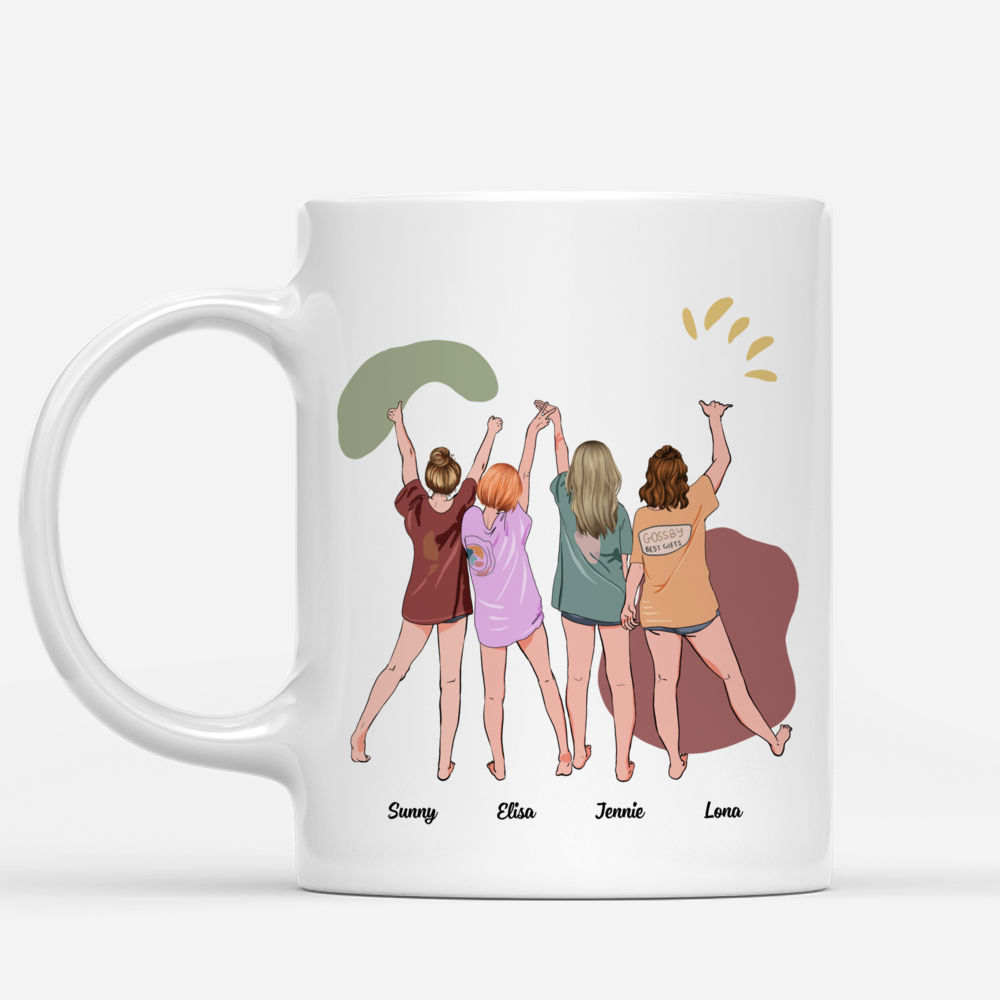 Personalized Mug - (Up to 6P) Yolo Besties - I love you, my crazy best friends_1