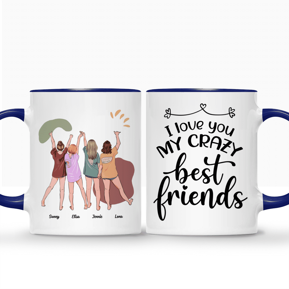 Crazy Corner Happiness is insulting your best friend Magic Mug (330 ML)