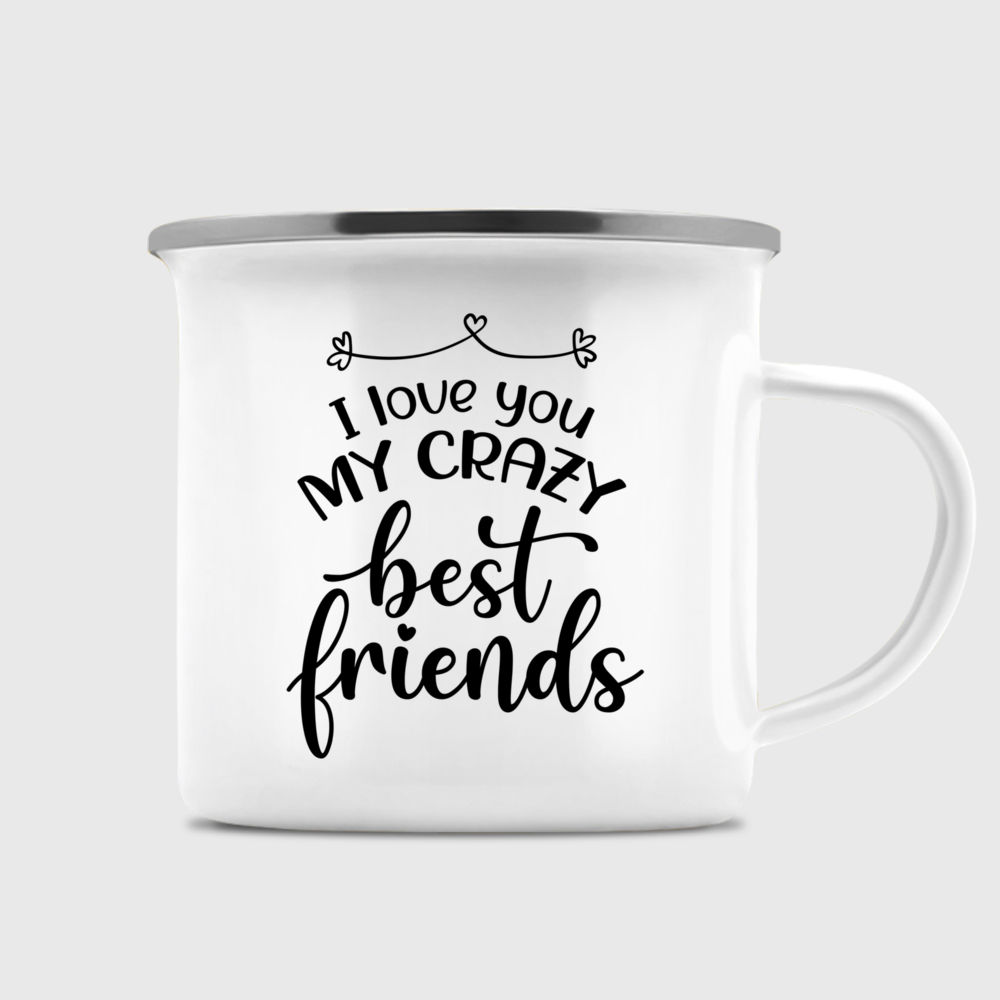 Crazy Corner Happiness is insulting your best friend Magic Mug (330 ML)