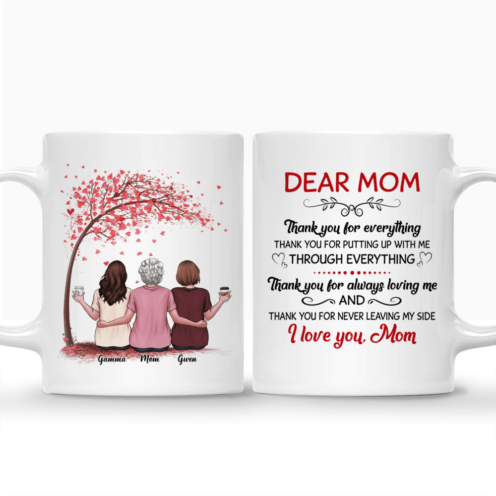 Personalized Mug - Mother's Day - Dear Mom, Thank You For Everything... - Love_3