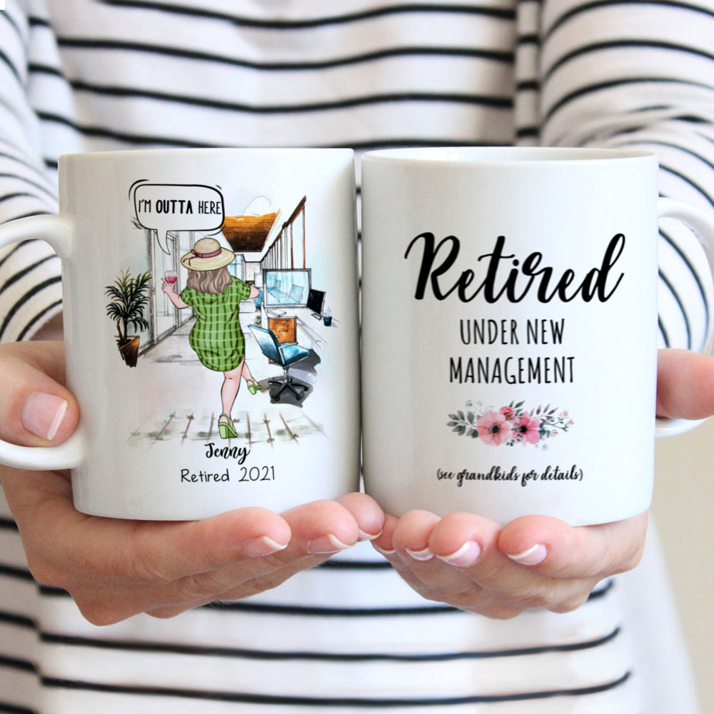 Officially Retired Personalized Retirement Coffee Mugs