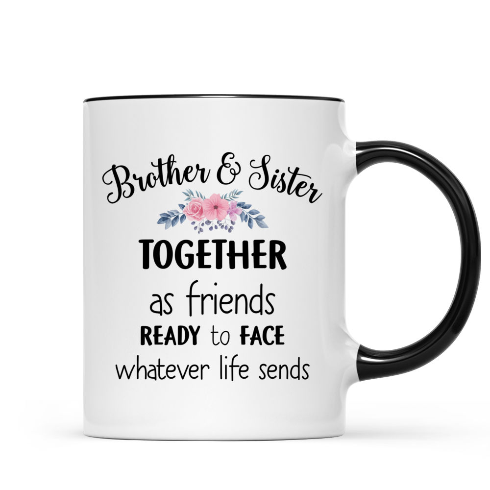 Personalized Bro & Sis Mug - Brother and Sister, Together as Friends