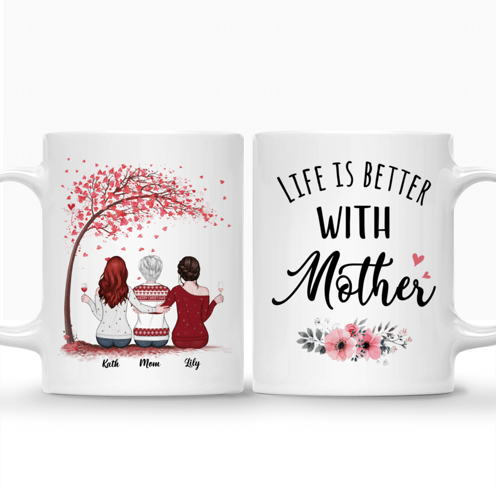 Personalized Mug - Mother & Daughter - Life is better with mother_3