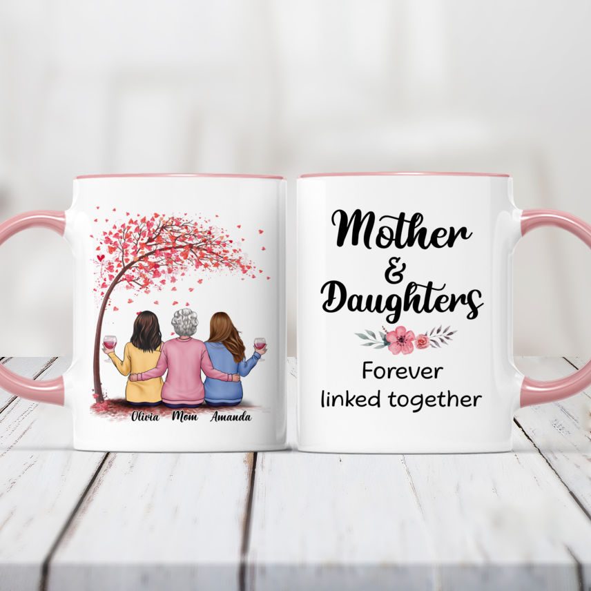 Personalized Daughter and Mom Mug, A Mother is Your First Best Forever  Friend Mug, Presents For Mom, Good Unique Thoughtful Mothers Day Gifts Mug  - Sweet Family Gift