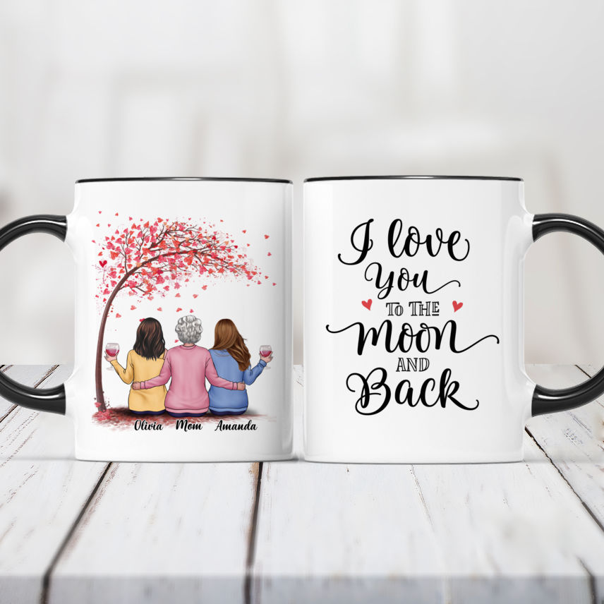 Two Mugs Pair of Mugs Sun and Moon Best Friend Mugs 