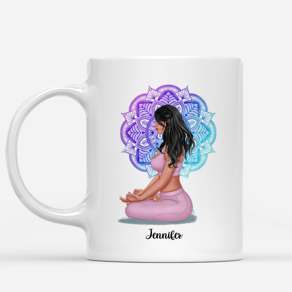 Yoga Girl - Yoga heals the soul (ver 3) - Personalized Mug_1