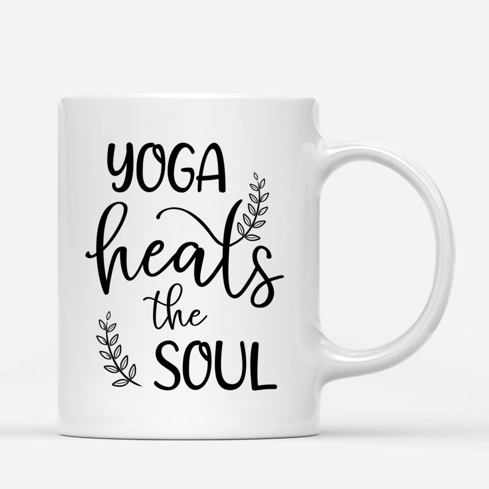 Personalized Mug - Yoga Girl - Yoga heals the soul (ver 3)