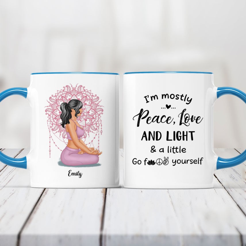 Yoga With Besties Always Together - Personalized Mug For Friends, For Her,  Yoga