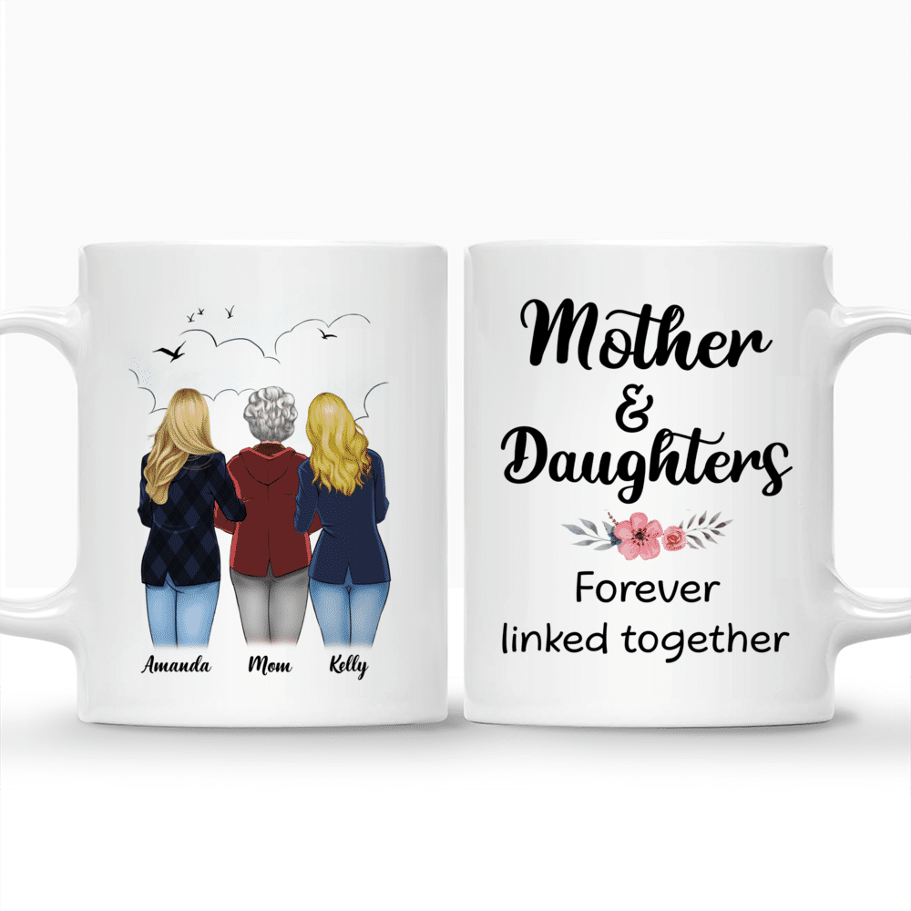 Personalized Mom Mug, Mother & Daughter Forever Linked Together, Mother's  Day Gift, Birthday Gift From Daughter - Highly Unique