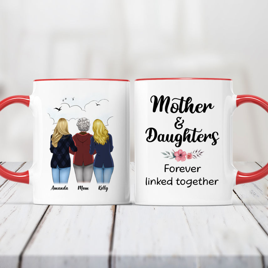 Personalized Happy Mothers Day Mug, Mothers Day Gift Having Me as a  Daughter Mug