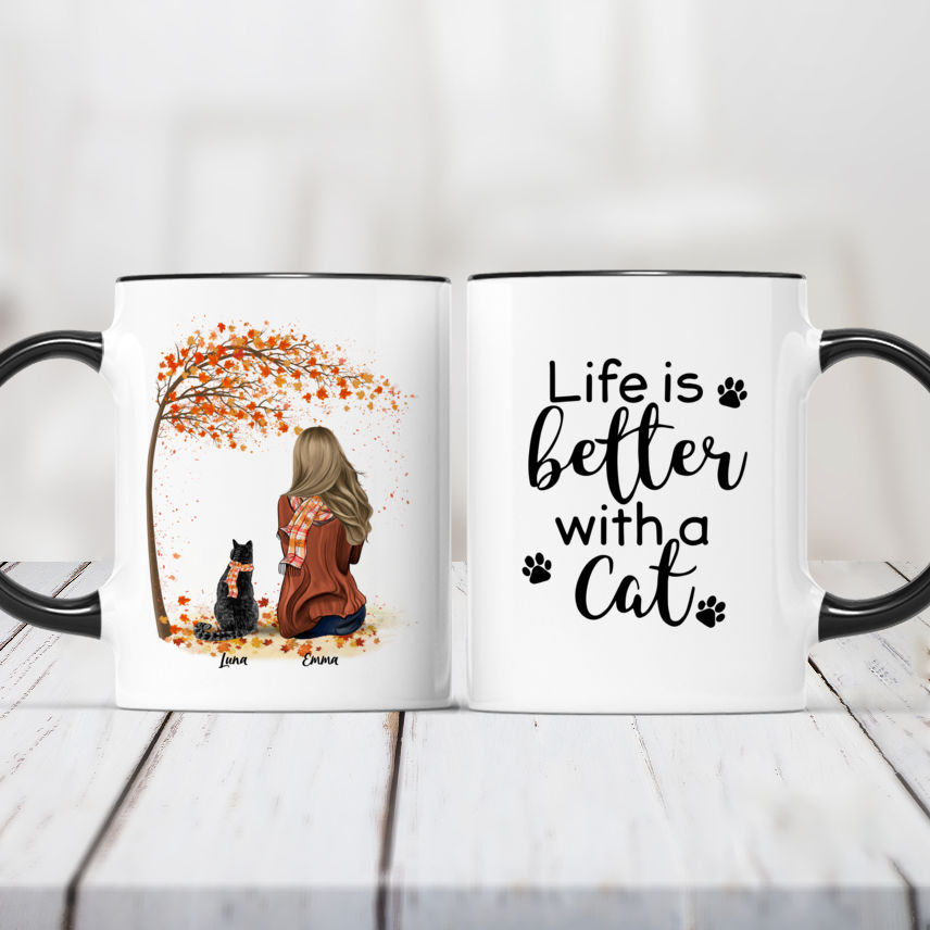 Fall Coffee Mug Cute Coffee Mug Just a Girl Custom Coffee 