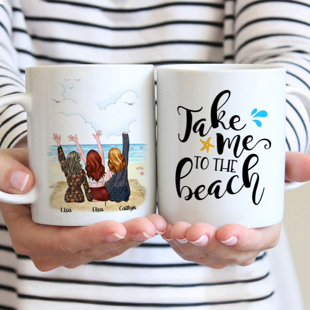 Personalized Mug - Up to 5 girls - Take me to the beach