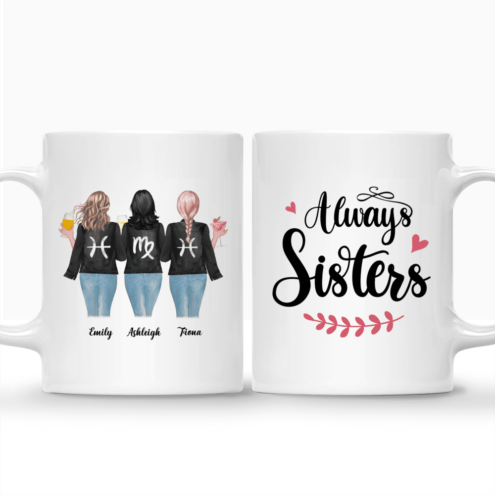 Personalized Mug - Horoscope Friends - Always Sisters_3