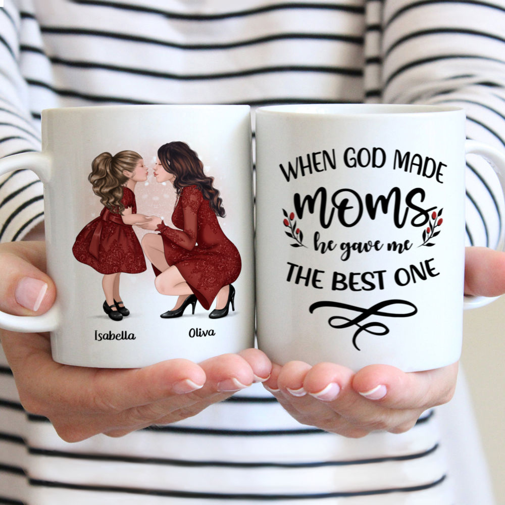 So God Made A Girl Mom Mug