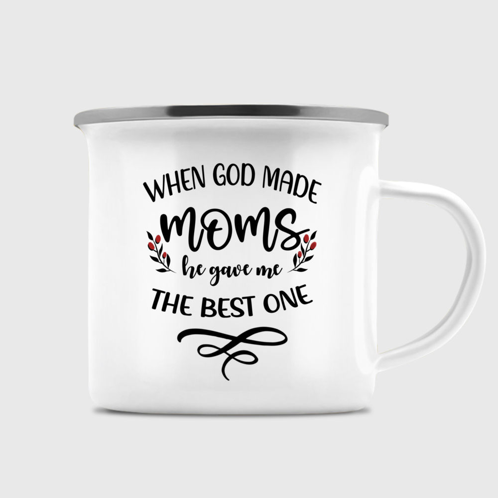 So God Made A Girl Mom Mug