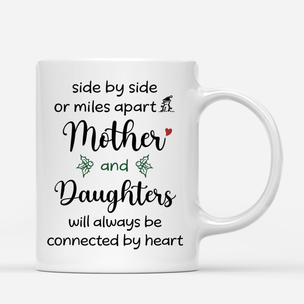 Mother & Children - Love - Side by Side Or Miles apart - Personalized Mug_2