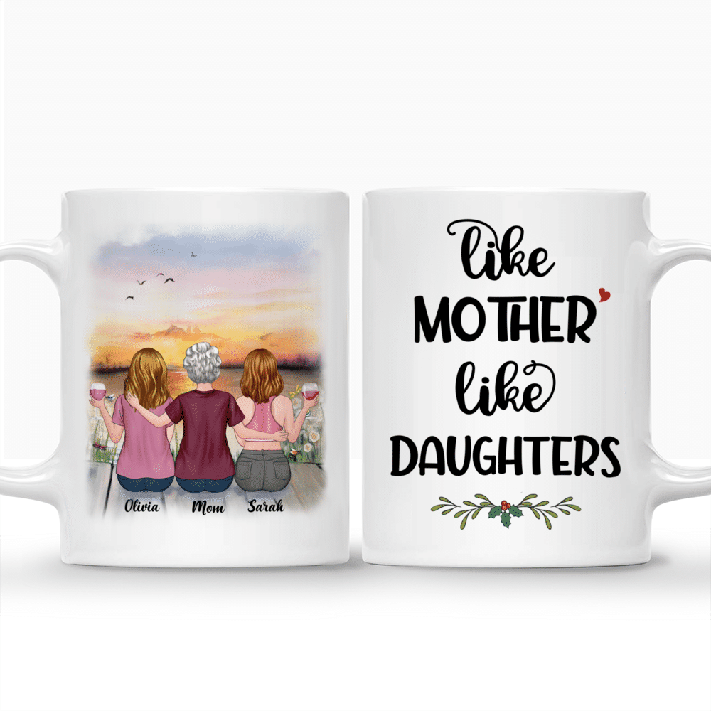 Mother & Daughter Custom Coffee Cups - Sunset - Like Mother Like Daughters