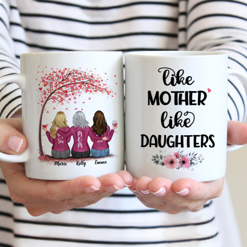 Like Mother Like Daughter, Personalized Coffee Mug, Mother's Day Gifts -  PersonalFury