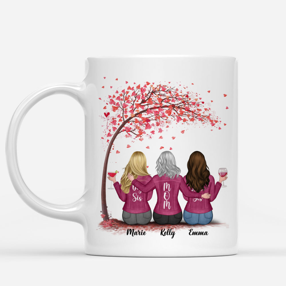 Personalized Mug - Mother and Daughter - Mother & Daughters forever linked together (3534)_1