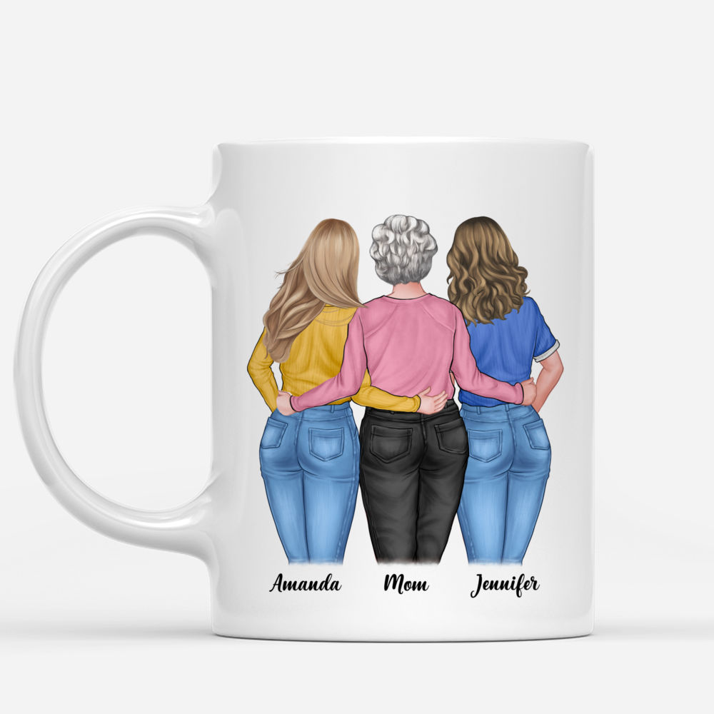 Personalized Mug - Loving Mother - The Love Between A Mother And Daughters Is Forever (2)_1