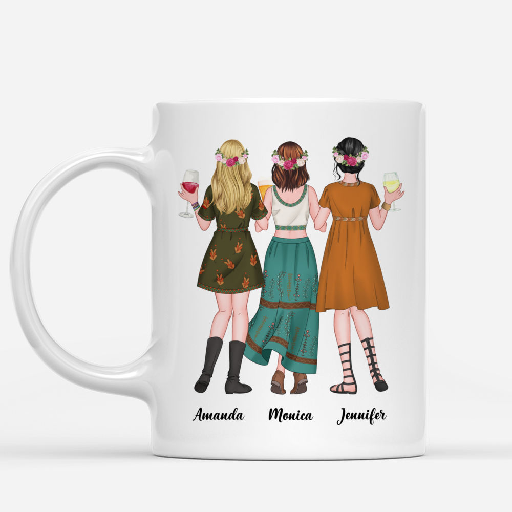 Personalized Mug - Boho Hippie Bohemian - Always Sisters_1