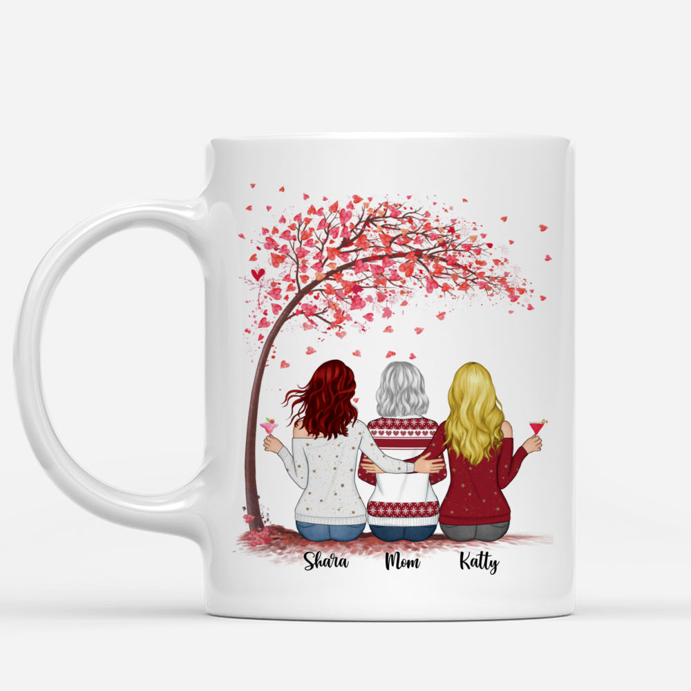 Personalized Mug - Mother & Daughters - Mother & Daughters forever linked together (3648)_1