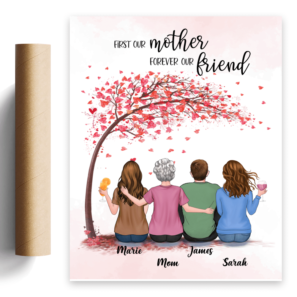 Mother's Day Poster - Love - First Our Mother Forever Our Friend