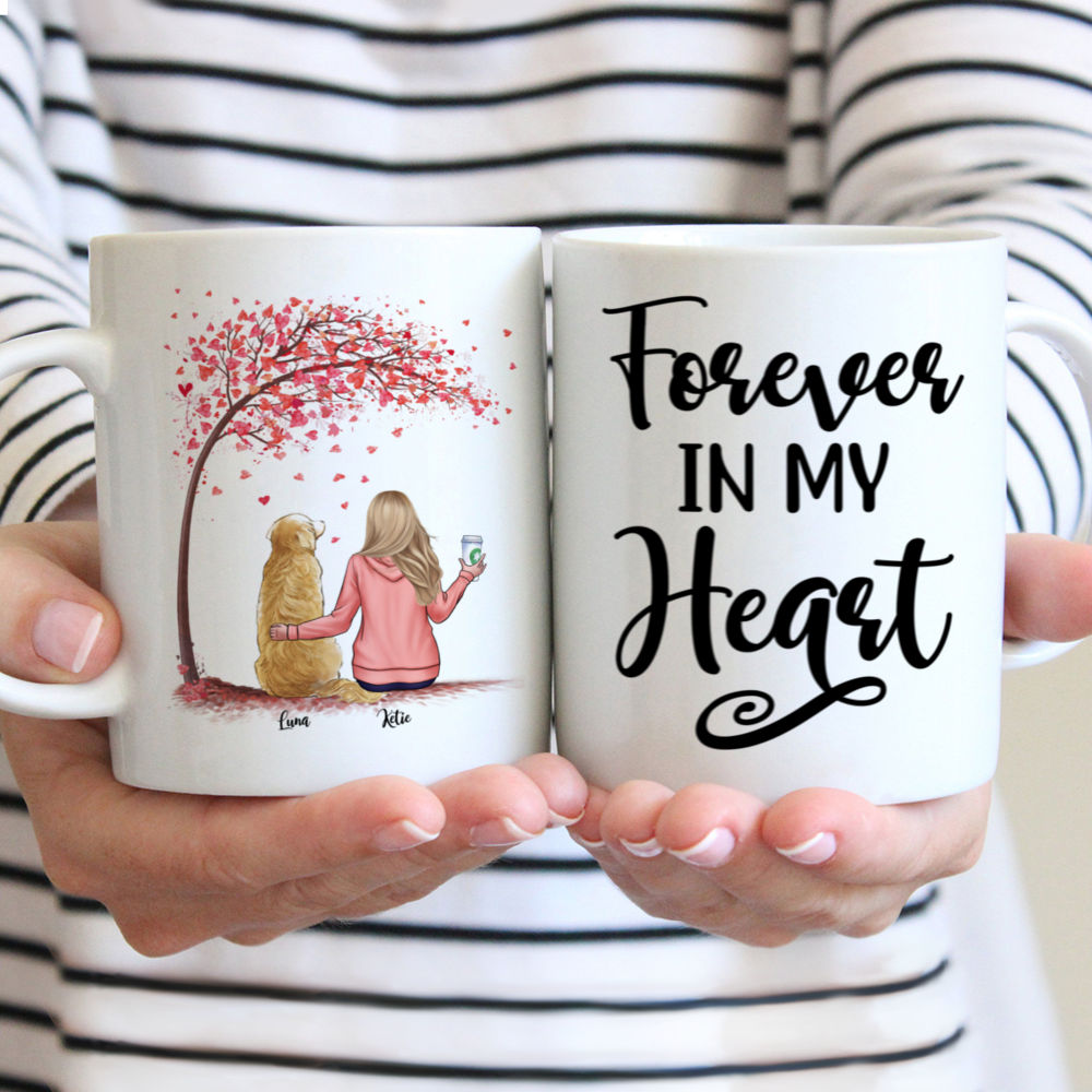 Personalized Mug - Forever In My Heart Custom Mug (Love Version)