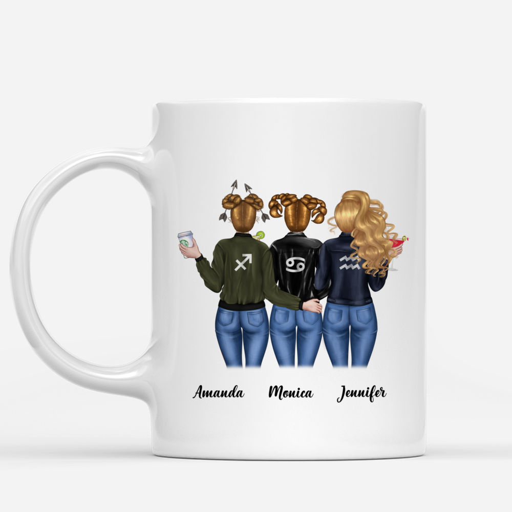 Personalized Mug - Horoscope Besties - We'll Be Friends Until We're Old And Senile, Then We'll Be New Best Friends_1