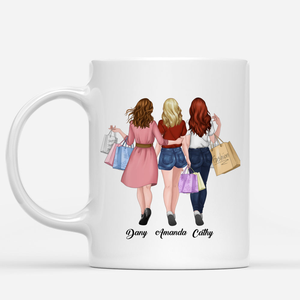 Personalized Mug - Shopping team - Because Of You I Laugh A Little Harder Cry A Little Less And Smile A Lot More_1