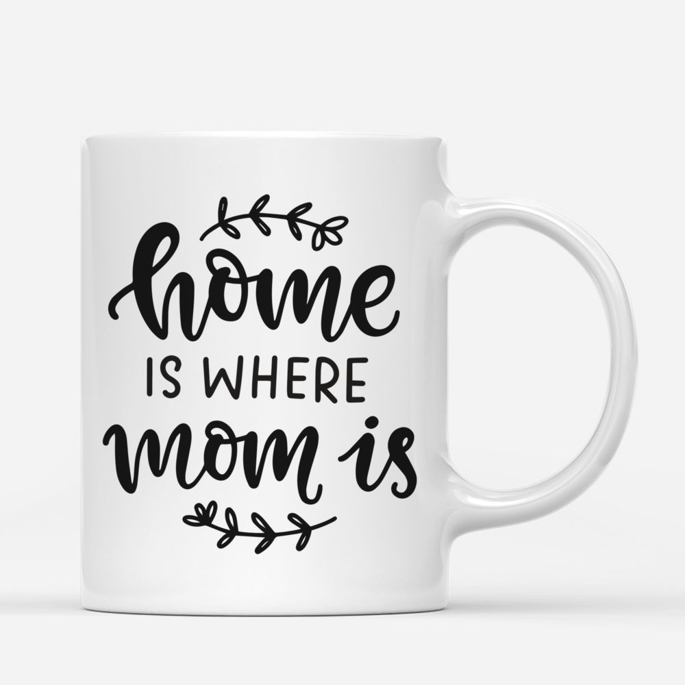 Personalized Mug - Mother & Daughters - Home Is Where Mom Is (Ver 2) (3605)_2