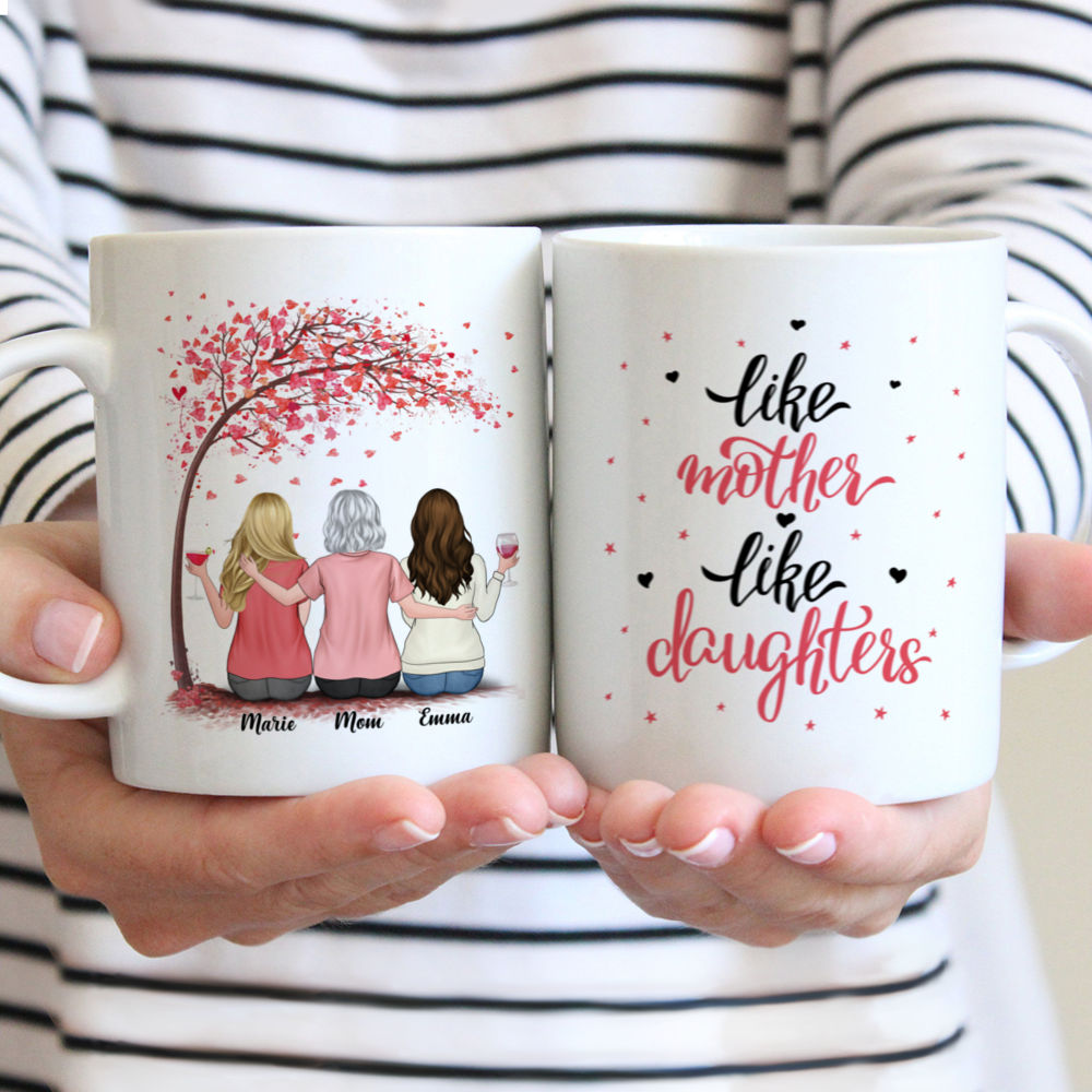 Personalized Mug - Mother & Daughters - Like Mother Like Daughters (Ver 2) (3605)