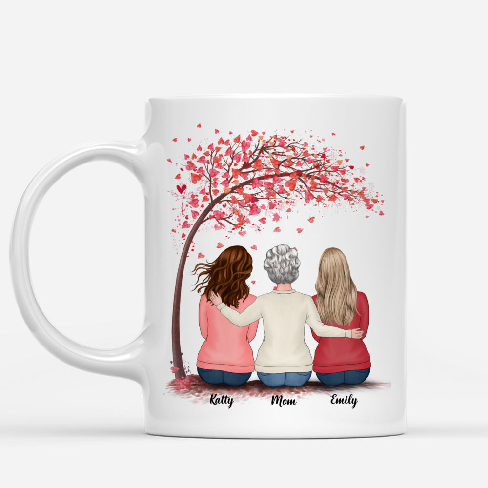 Personalized Mug - Mother & Daughters - The Love Between a Mother & Daughters is Forever (Love Tree)_1