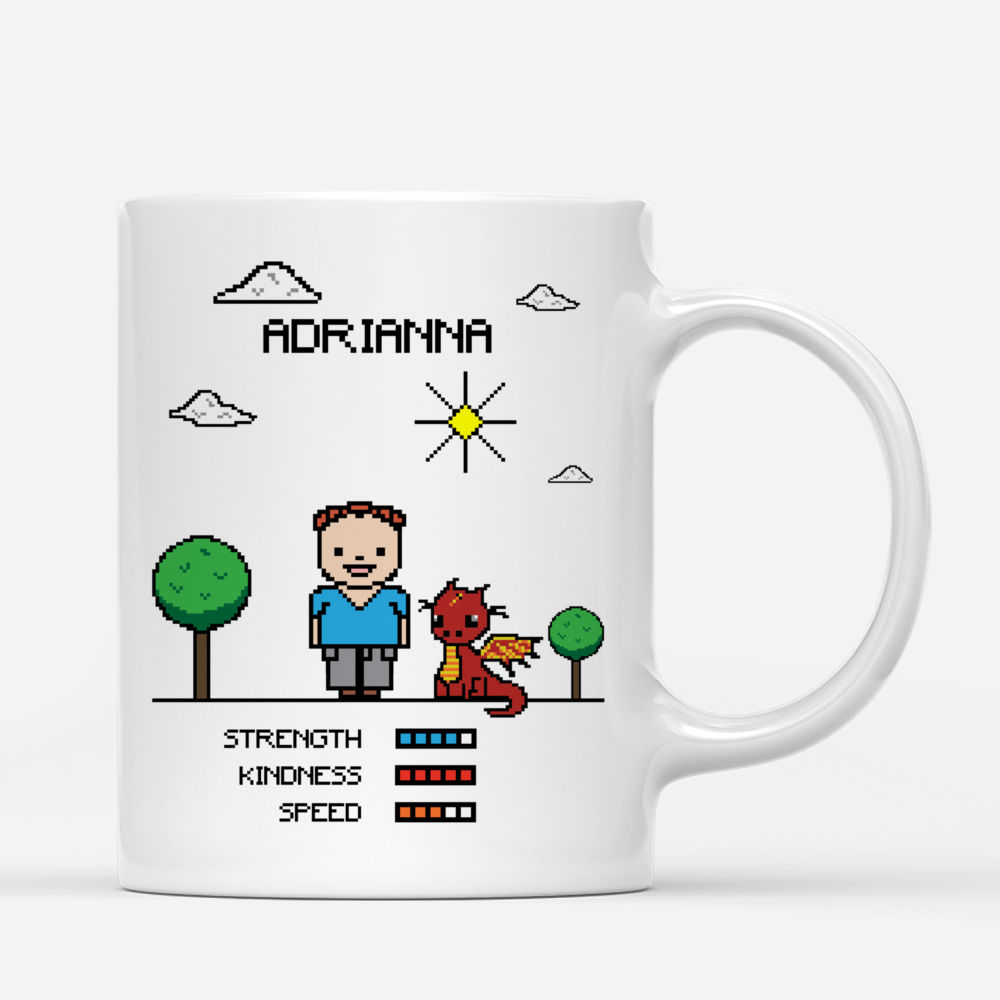 Retro Game Personalized Mug - Custom Character_1