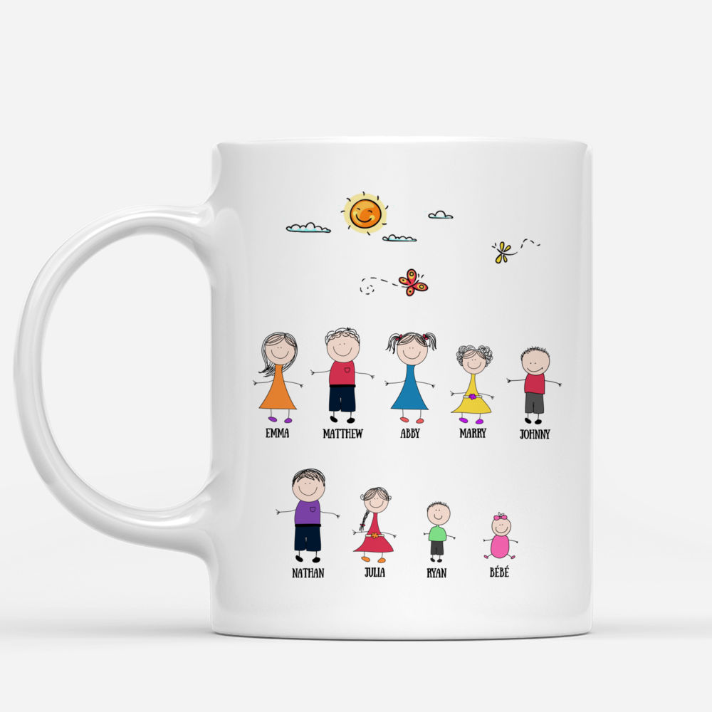 Personalized Mug - Up to 9 Kids - Life Is Better With GrandKids_1