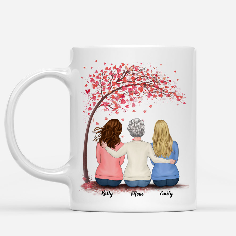 Mother & Daughters - A Mother is your first friend, your best friend, your forever friend (Love tree) - Personalized Mug_1