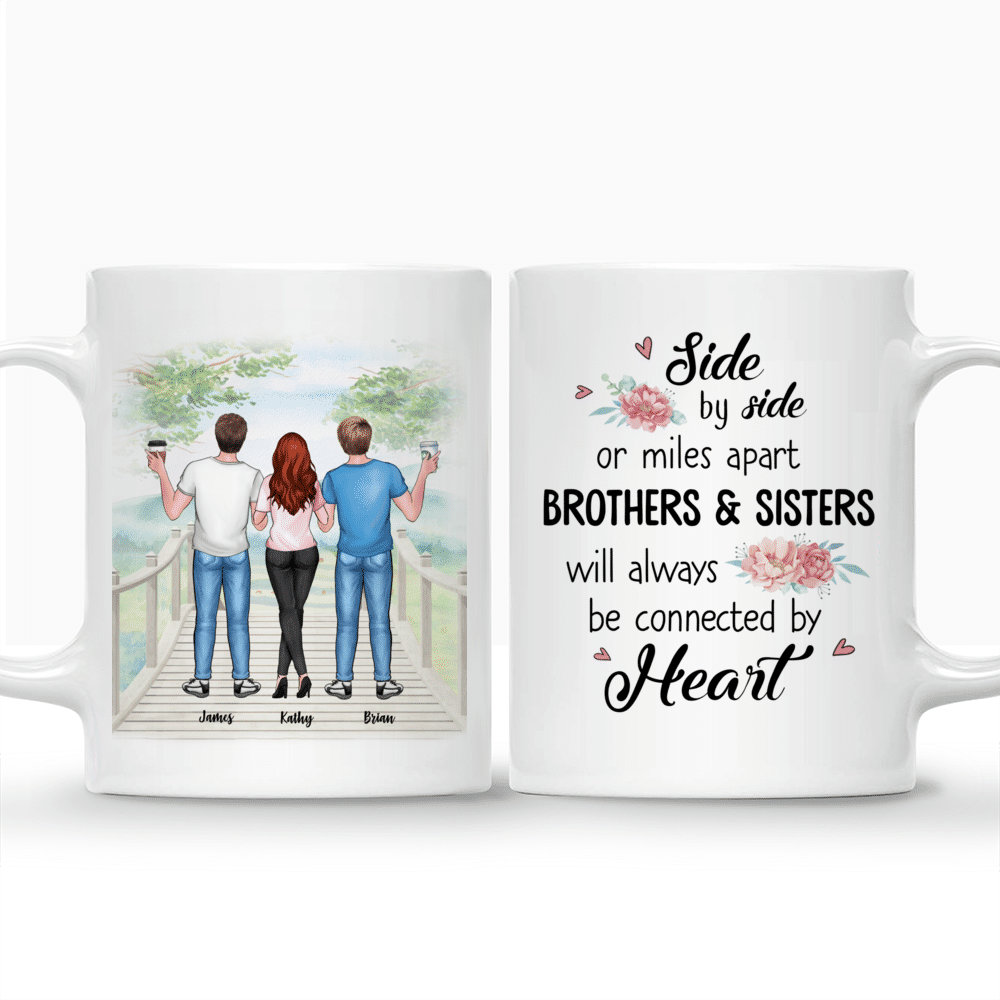 Personalized Bro & Sis Mug - Brother and Sister, Together as Friends