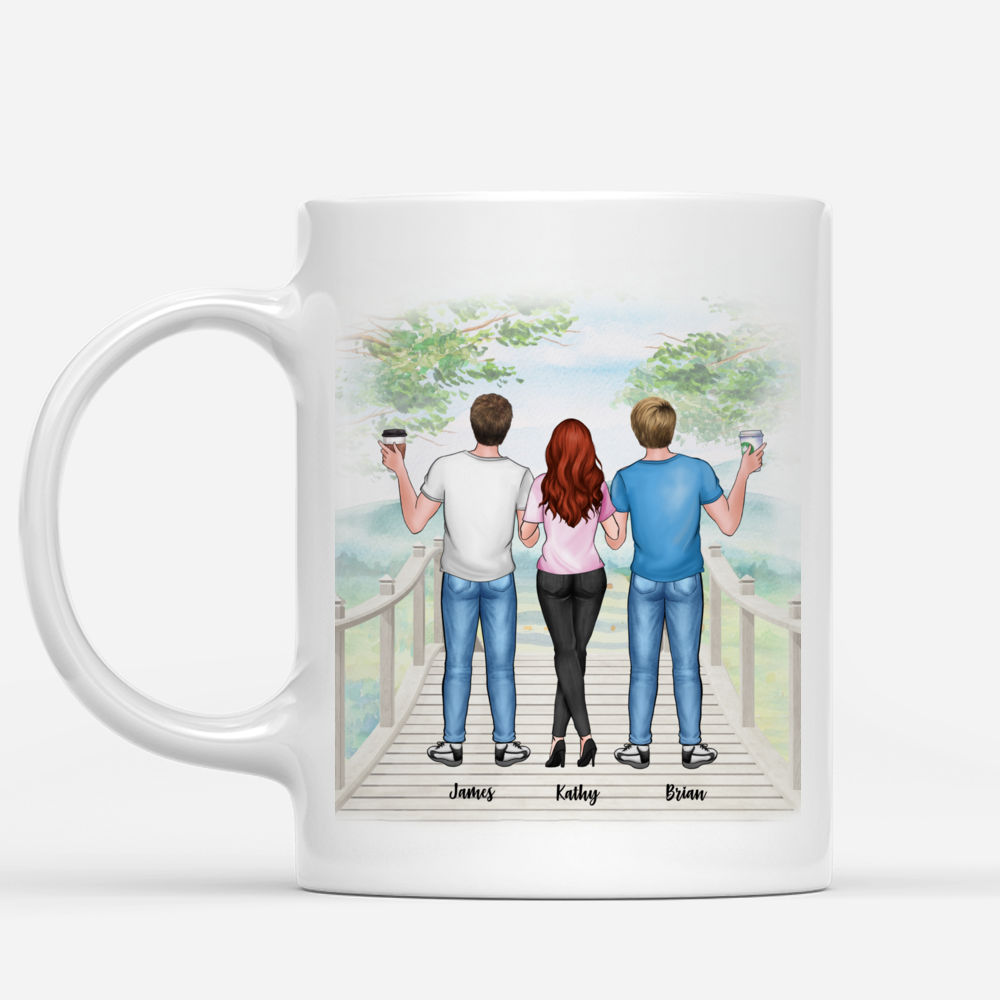 Personalized Mug - Brothers & Sisters will  Always be Connected by Heart_1