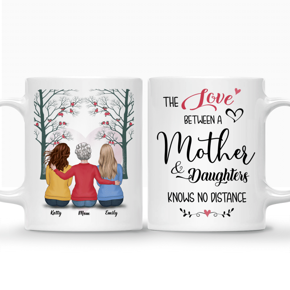 Personalized Mom Coffee Mugs - Love Knows No Distance